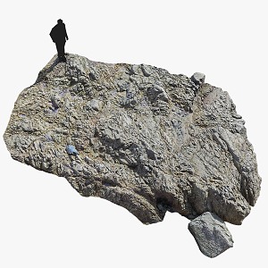 Rock Ground Sand Stone Ground Rock Ground Rock Block Stone Natural Landscape 3d model