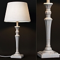 French Pastoral Simple European Table Lamp 3d model