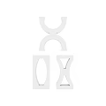 Modern Wall Design With Geometric Arch Shapes And Rectangular Panels