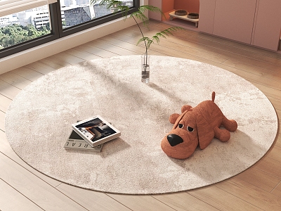 Round carpet model