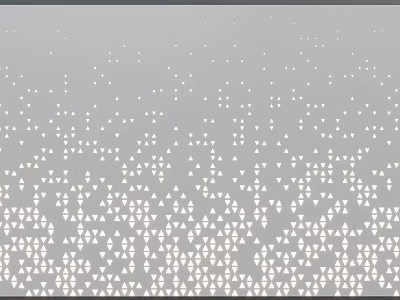 Gray Background Wall With White Triangles Small Dots And Geometric Pattern Design 3d model