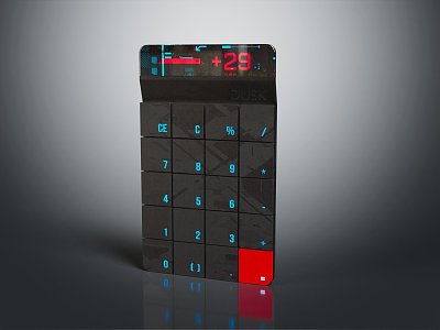 Modern Calculator Electronic Calculator 3d model