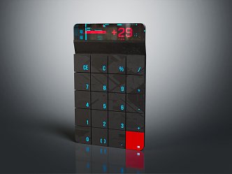 Modern Calculator Electronic Calculator 3d model