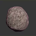 Rough Textured Natural Sphere With Porous Surface And Earthy Brown Color