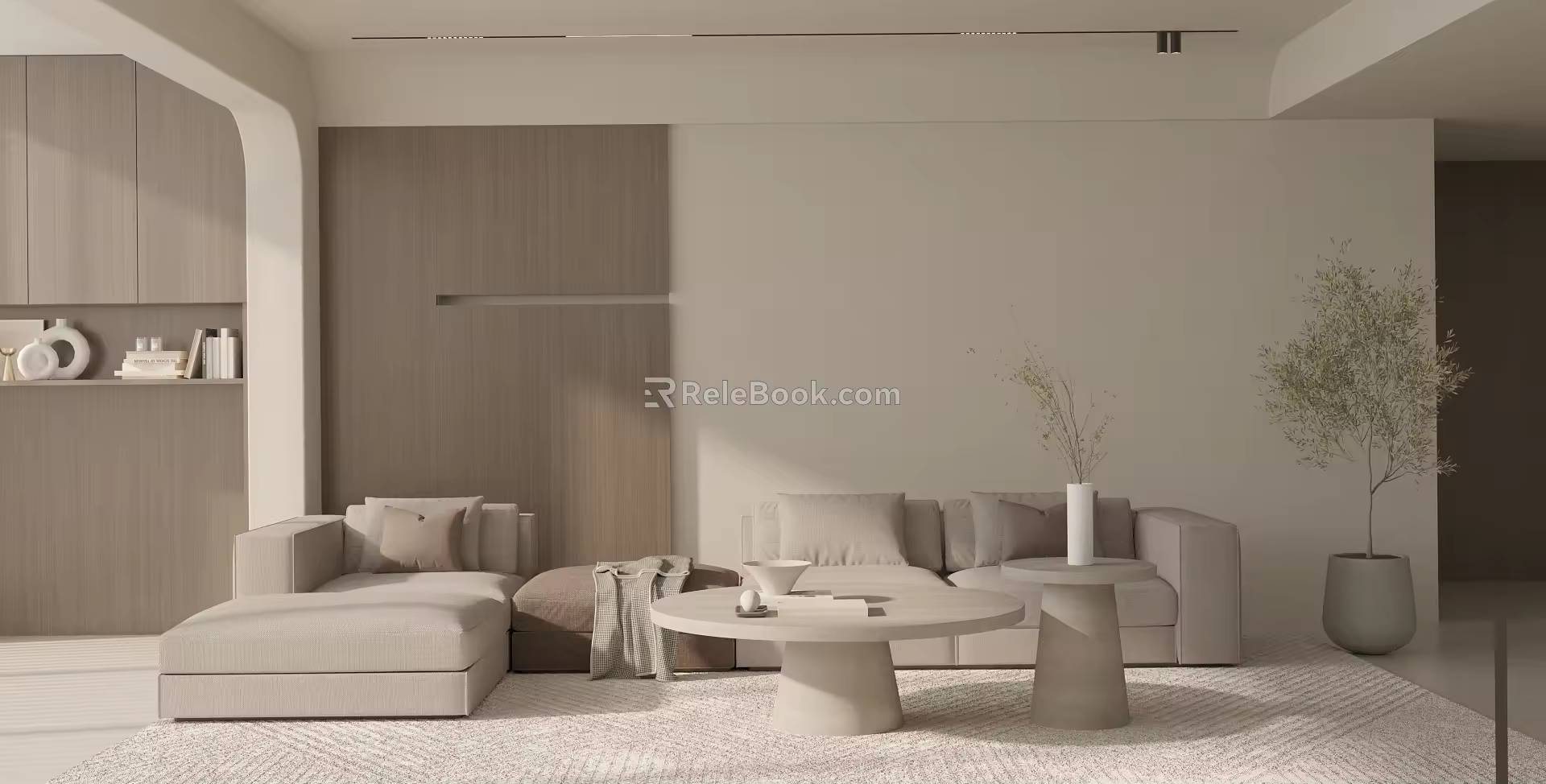 Modern Sofa Coffee Table Combination Sofa Combination 3d model