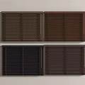 Various Shades Of Brown Wooden Window Blinds For Home Interior Decoration Options