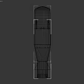 Green Military Weapon With Cylindrical Metal Shell Fins And Rear Attachment Parts