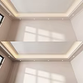 Elegant Modern Ceiling Design With Recessed Lights Gypsum Molding And Layered Structure