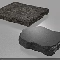 Natural Stone And Wood Materials Showcasing Rough Textures And Unique Shapes