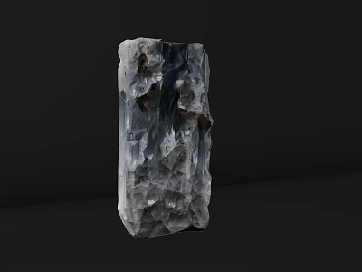 Micro Terrain Model Featuring Natural Stone Texture And Rough Surface Details 3d model