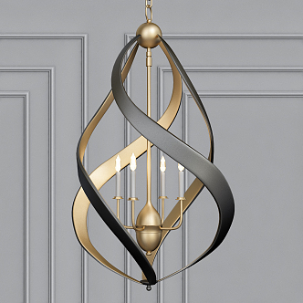 Post-modern chandelier 3d model