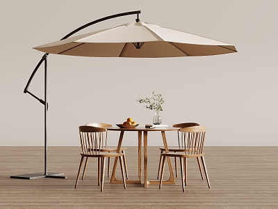 Outdoor Table and Chair Combination Parasol model