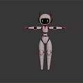 Robot Assistant Small Robot Butler 3d model