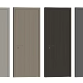 Modern Hinged Doors With Various Wood Textures And Neutral Color Tones