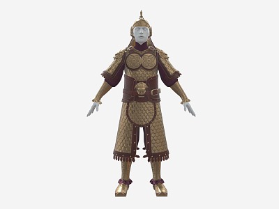 Chinese Armor Soldier Armor 3d model