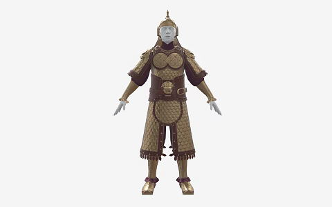 Chinese Armor Soldier Armor 3d model