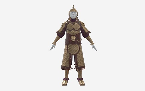 Chinese Armor Soldier Armor 3d model