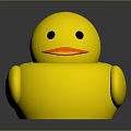 Yellow Rubber Duck Shaped Kids Chair Furniture With Cute Design For Children Room
