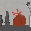 Modern ornaments combination 3d model