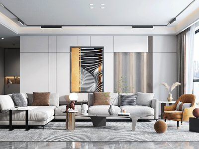 modern living room model