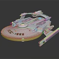 Star Trek NX 01 Starship Model With Detailed White Design And Display Stand