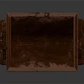 Rusty Mine Cart on Rail Tracks with Detailed Metal Structure and Vintage Design
