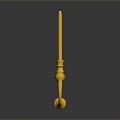 Pair Of Ornate Golden Keys With Metallic Shine And Intricate Design