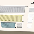 Stylish Colorful Radiators in Various Designs with Grille Covers for Home Heating