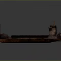 Two Cargo Ships With Red Deck And Brown Hull On Water Surface