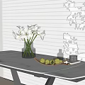 Modern Vase Combination Ornaments Combination Desktop Ornaments 3d model