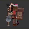 Puppet puppet wooden figure game character game character realistic character 3d model