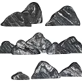 Decorative Rockery Stones With Natural Texture And Various Shapes For Garden