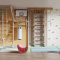 Modern Climbing Wall 3d model