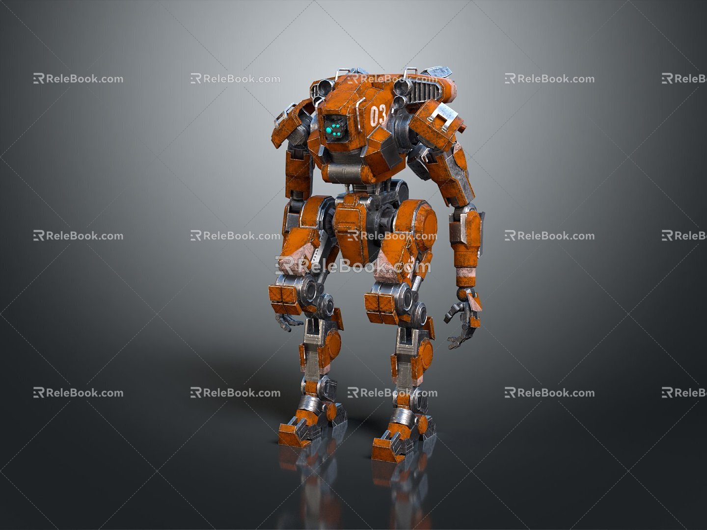 Mecha Warrior Mecha Soldier Machine Armor Mechanical Armor 3d model