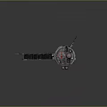 Futuristic Space Station Model With Multi Level Red White Modules And Extended Mechanical Arm