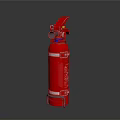 Red Fire Extinguisher Essential Home Safety Emergency Equipment With Compact Design