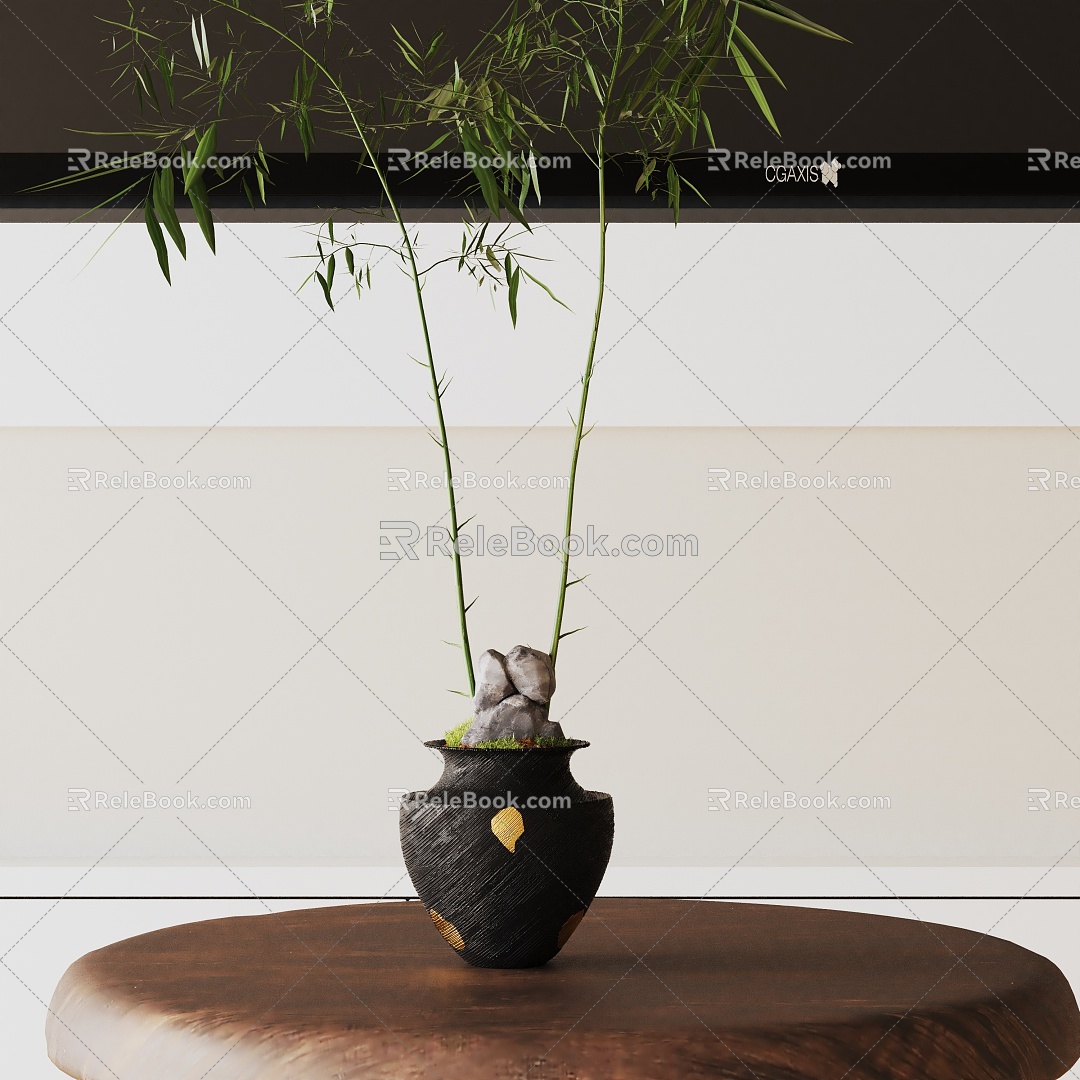 Modern Potted Plant 3d model