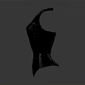 Unique Black Metal Corset Shaped Household Item For Modern Home Decor