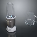 Modern Bullet Blender With Transparent Cup For Kitchen Household Use 3d model