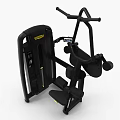 Seated Black Fitness Equipment With Metal Frame And Adjustable Home Gym Settings