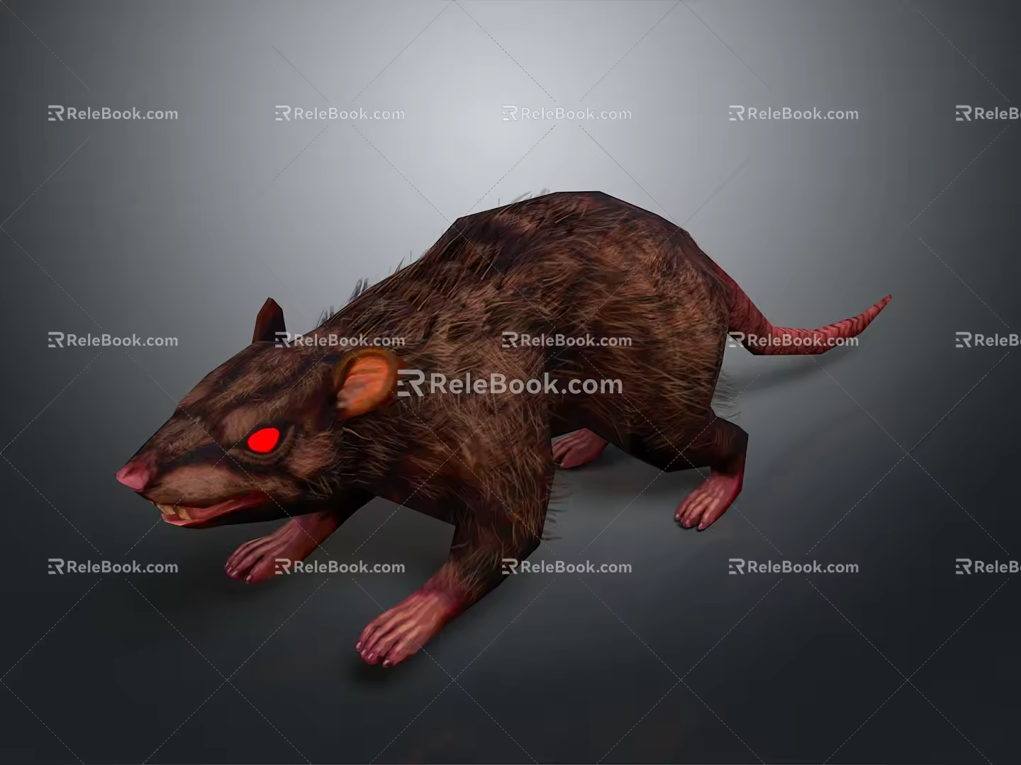 Cartoon Mouse Animated Mouse Grey Mouse Anime Mouse Cartoon Character 3d model