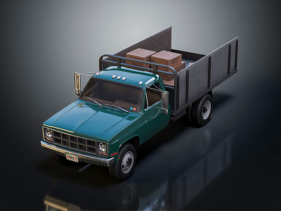 Modern Truck Big Truck 3d model