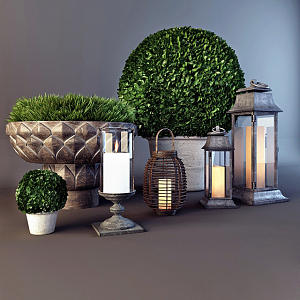 potted plant 3d model