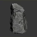 Natural Gray Raw Stone With Rough Surface And Organic Texture For Home Decor