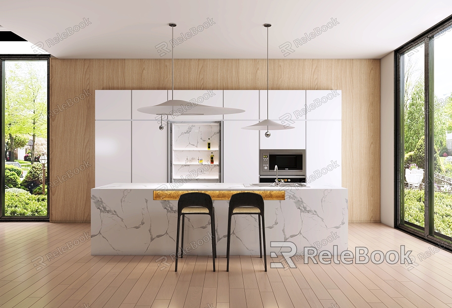 Modern open kitchen model