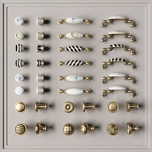 Jane O handle hardware handle 3d model