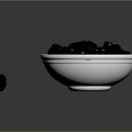 Fresh Ripe Blackberries in White Bowl with Scattered Berries on Table Surface