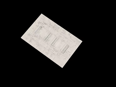 Industrial Equipment Engineering Technical Blueprint With Detailed Design Layout Sketch 3d model