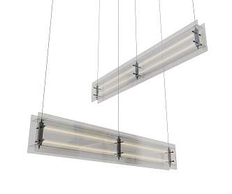 Modern chandelier 3d model