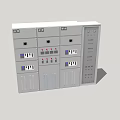 Industrial Electrical Control Cabinet With Multiple Panels Buttons Indicators And Display Screens